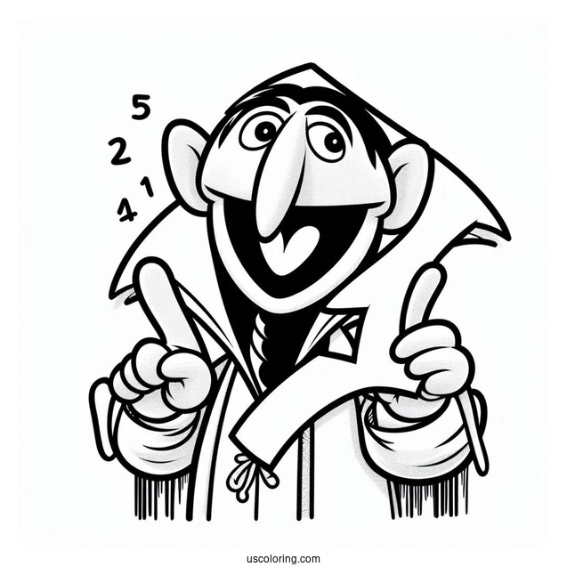 Count Von Count Holding Number One