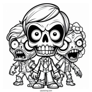 Evil Zombies To Color