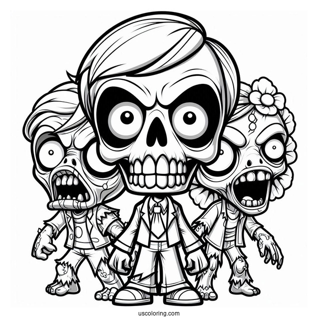 Evil Zombies To Color