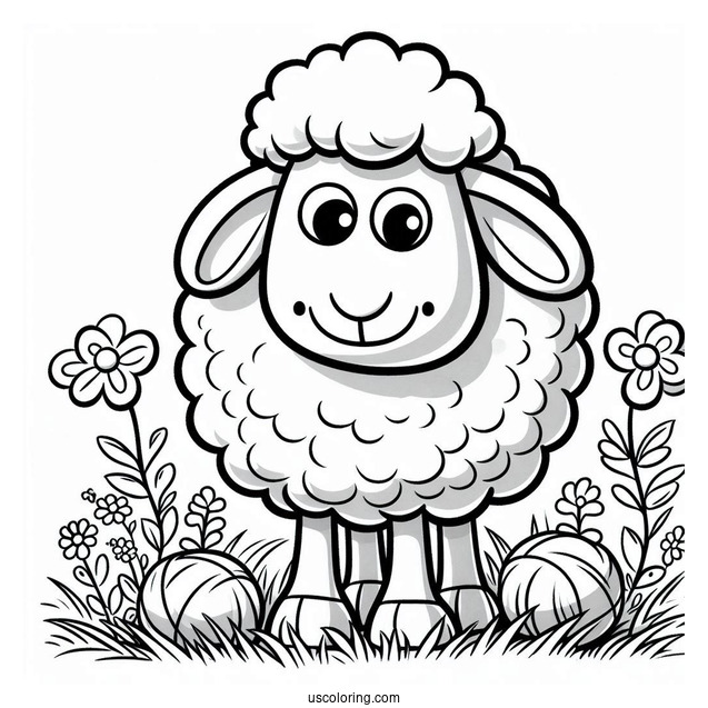 Coloring Page Of Shaun The Sheep