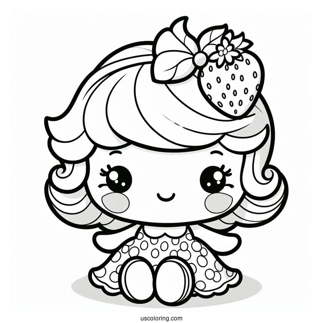 Strawberry Shortcake Coloring Page And Friends