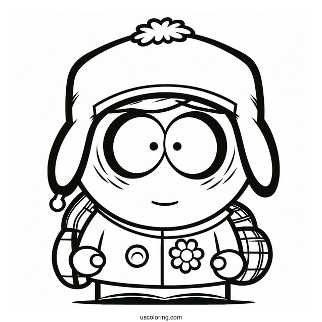 Simple Jimmy Valmer South Park Coloring Page