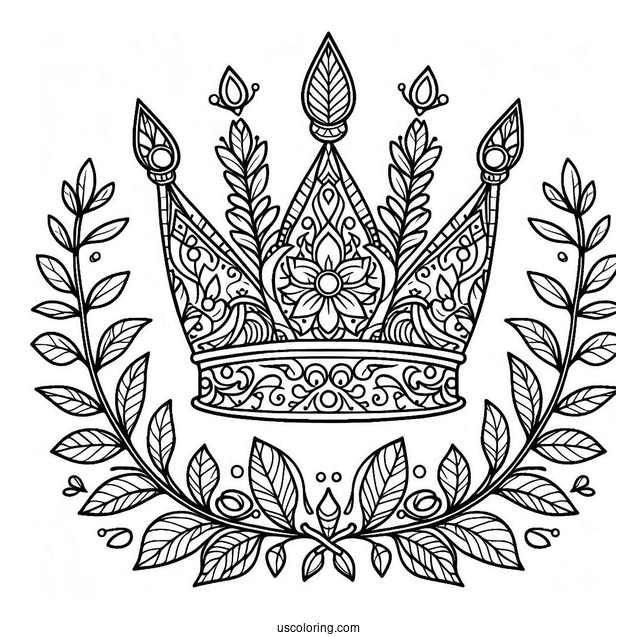 Eastern Crown Coloring In For Preschoolers