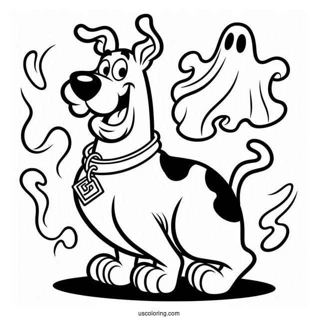 Scooby-Doo Pretending To Be a Ghost
