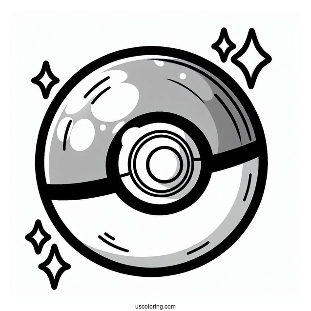 Great Ball Pokéball Coloring Page