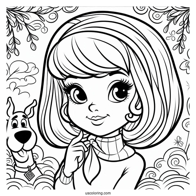 Daphne Character Coloring Page