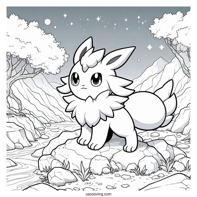 Absol On Rocky Terrain