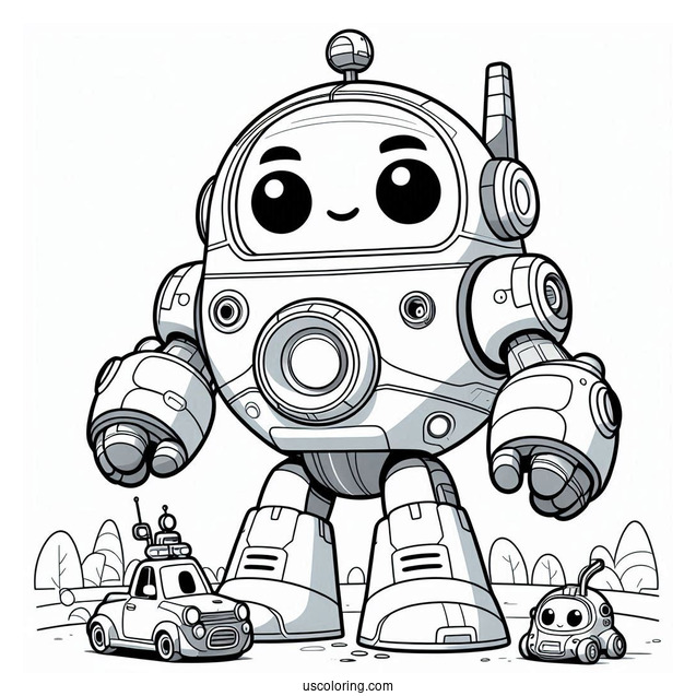 Octonauts Coloring Page Of Gup Z Giant Robot