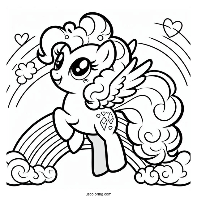 Pinkie Pie Pony Over Rainbow