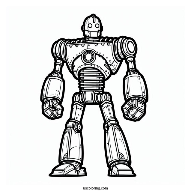 The Iron Giant Robot Coloring Page