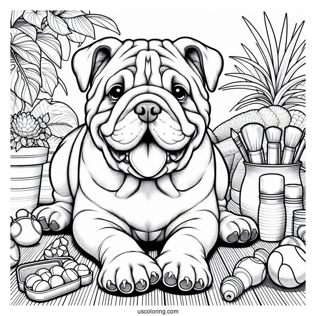 Friendly Adult Bulldog