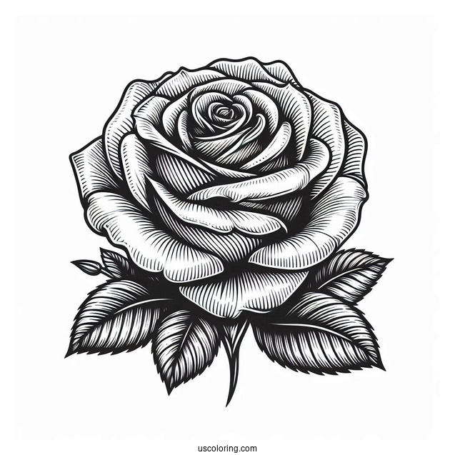 Head Of a Rose With Detailed Petals