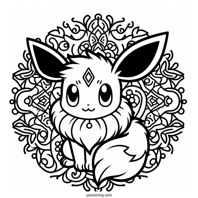 Simple Eevee Mandala