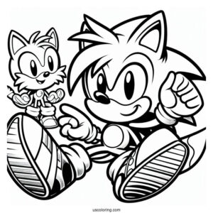 Sonic And Friends Coloring Page
