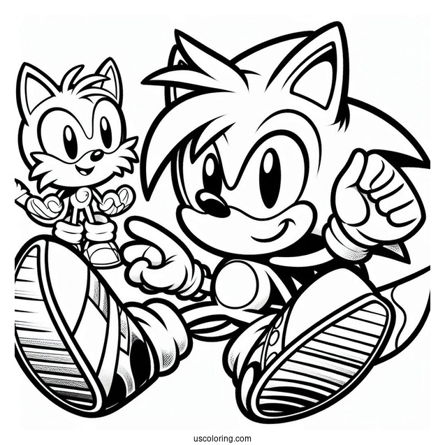 Sonic And Friends Coloring Page