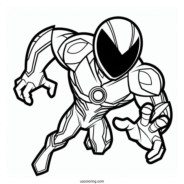 Easy Ben 10 Coloring Page Of Slapback Outline For Kids