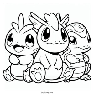 Full Page Pokemon Coloring Page