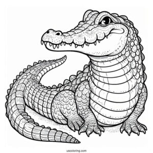 The Enormous Crocodile Coloring Page