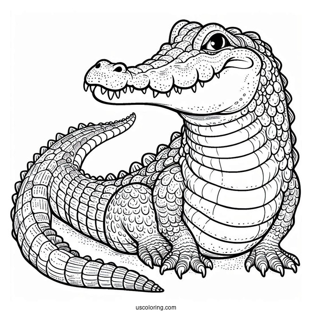 The Enormous Crocodile Coloring Page