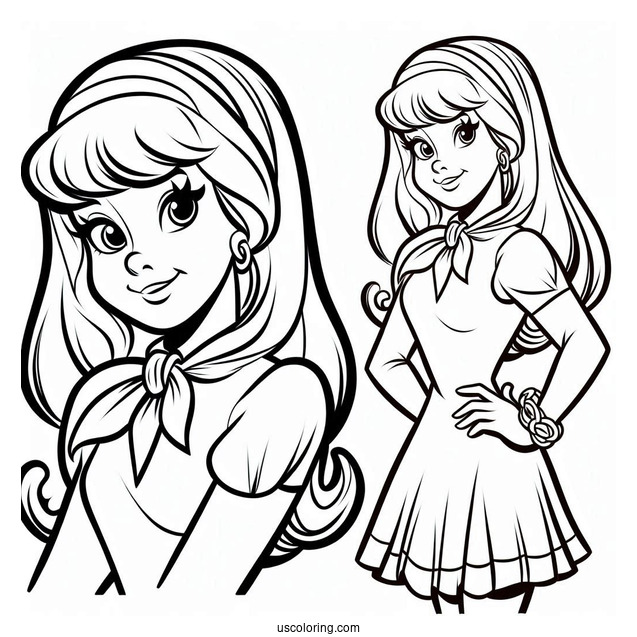 Daphne Character Coloring Page