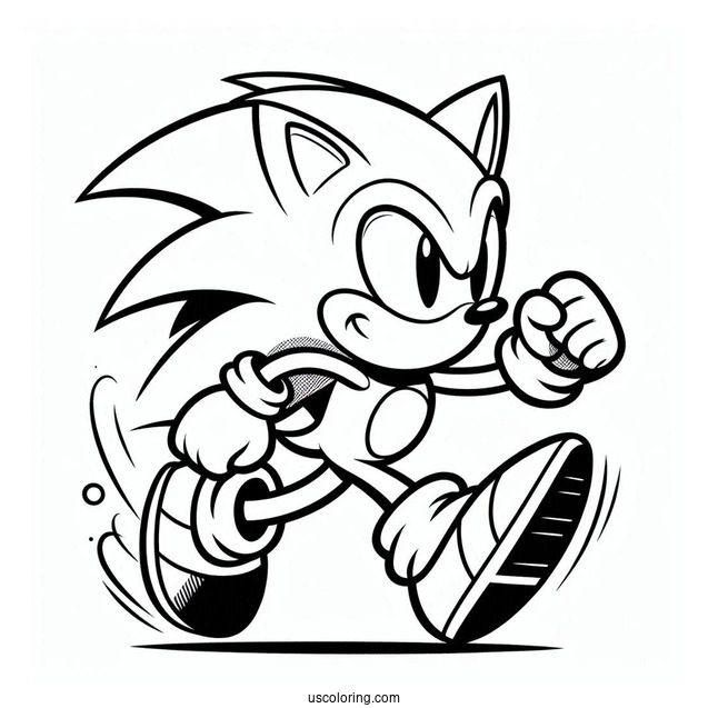 Running Sonic In Video Game