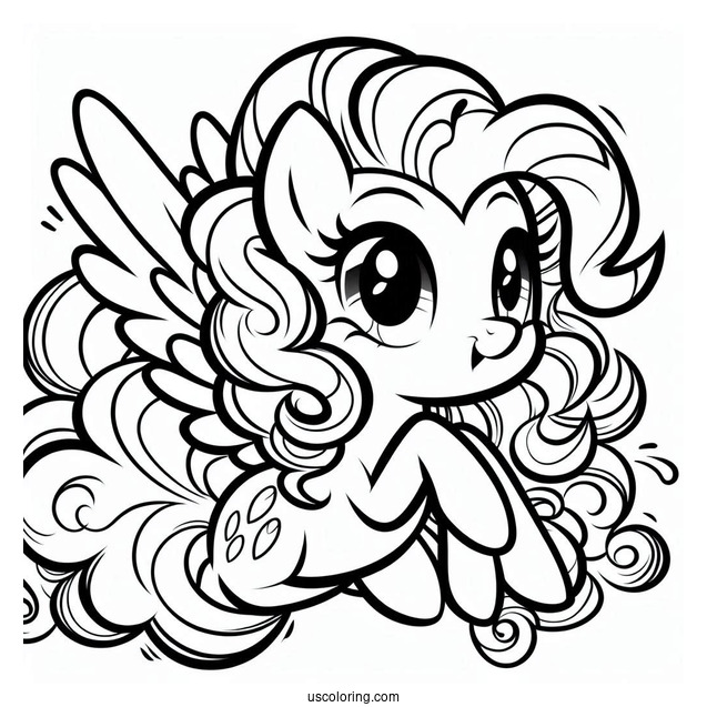 Pinkie Pie Coloring Page High Fiving Equestria Girls Version
