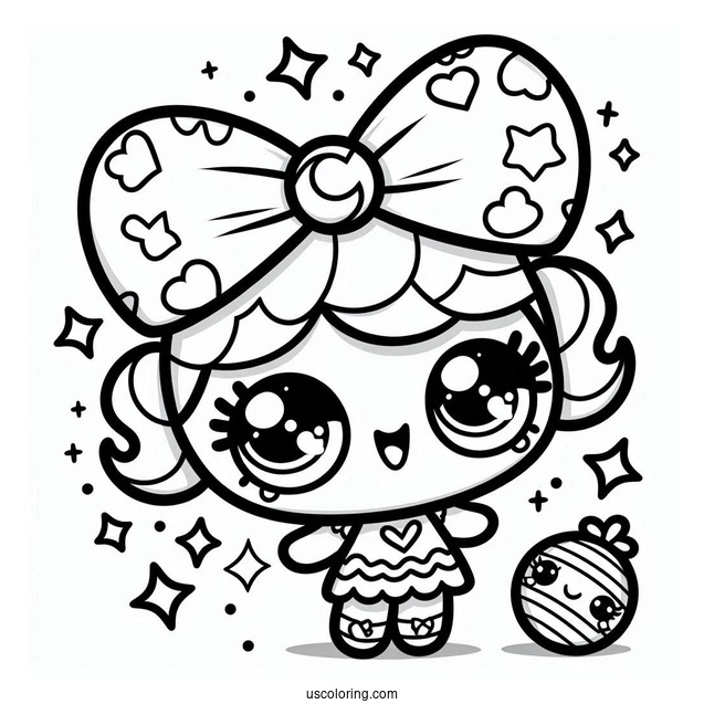 Twinky Winks Shopkins Coloring Sheet For Kids