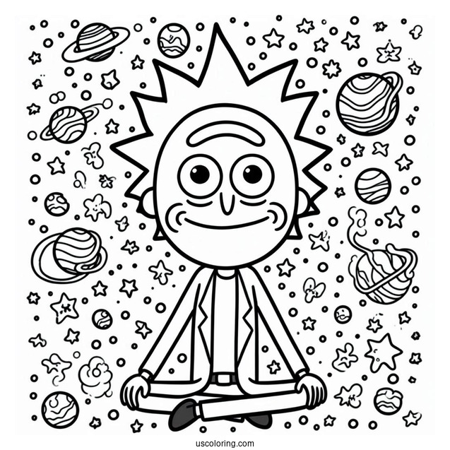 Mr. Meeseeks Coloring Page