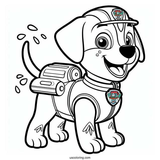 Zuma Water Rescue Dog From Paw Patrol To Color