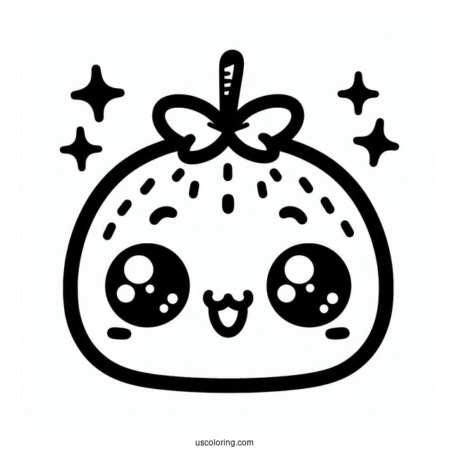 Cute Kawaii Coloring Page For Kids