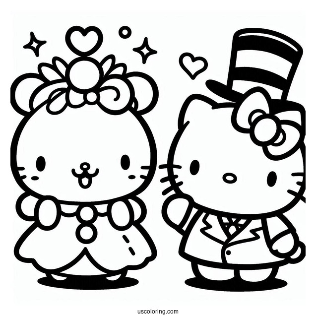 Purin, Hello Kitty, Kuromi, Badte Maru, Tuxedo Sam, And Minna No Tabo