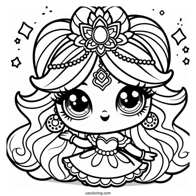 Shimmer And Shine Coloring Page Of Adorable Purisa