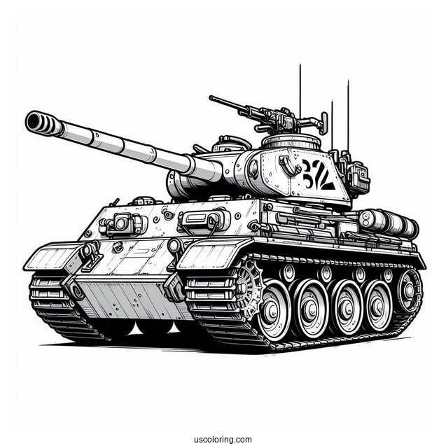 K2 Black Panther South Korean Tank With Gunner