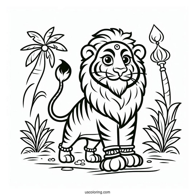 Jungle Book Coloring Page Of Easy Outline Of Shere Khan