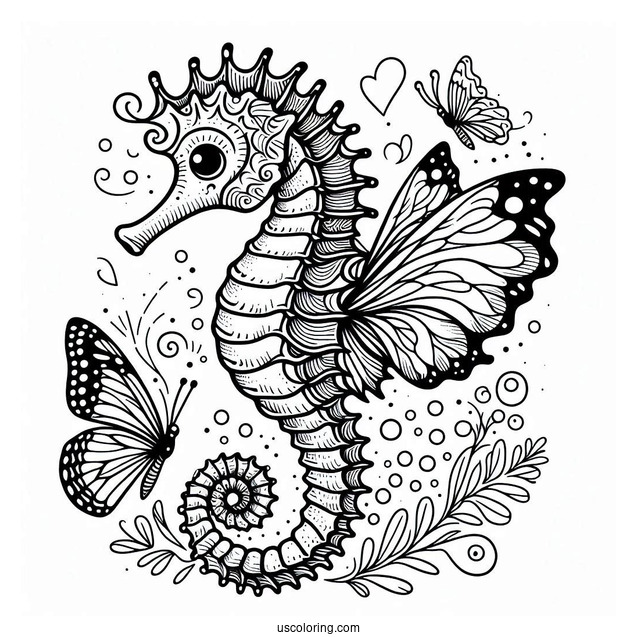 Seahorse With Butterfly Wings