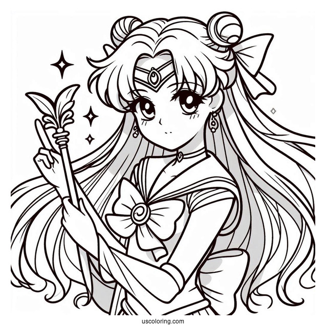 Cute Artemis Coloring In For Kids