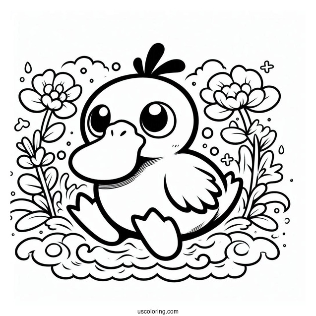 Psyduck Coloring Page Overthink Pokemon Card