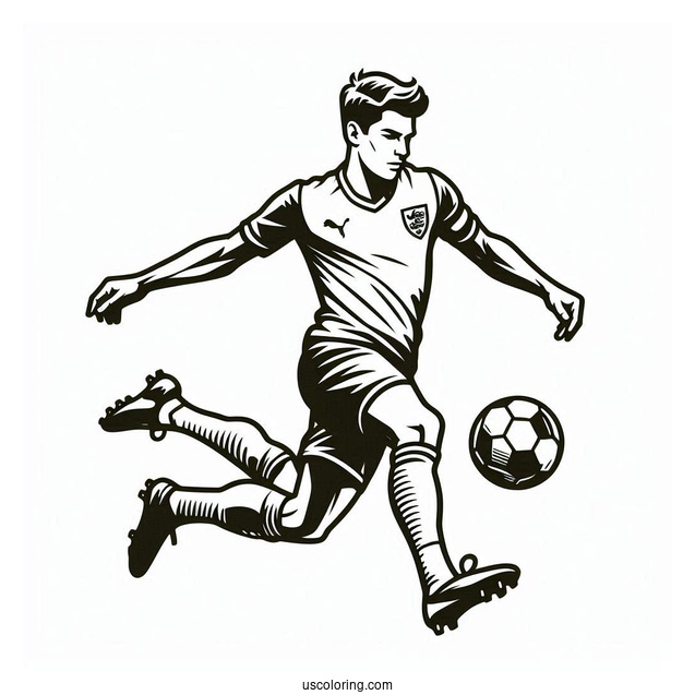 Premier League Soccer Player To Color