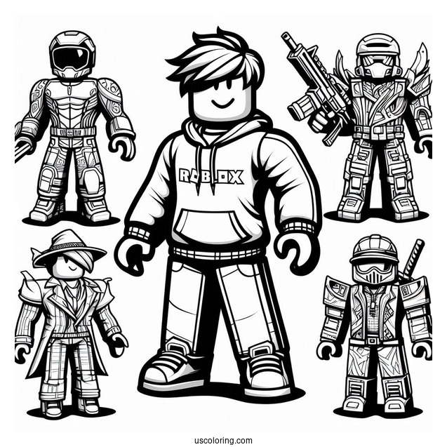 Detailed Roblox Characters To Color