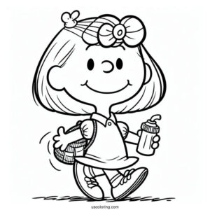 Coloring Page Of Sally From Peanuts
