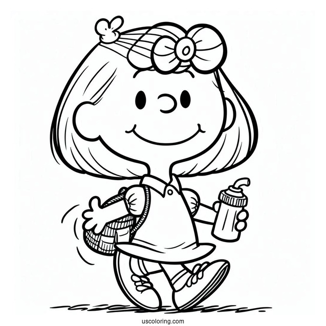 Coloring Page Of Sally From Peanuts