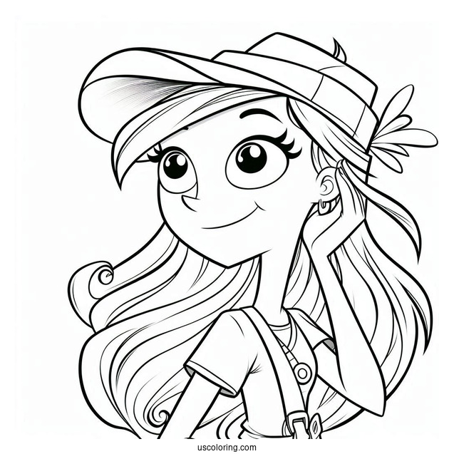 Phineas And Ferb Coloring Page Of Vanessa Doofenshmirtz