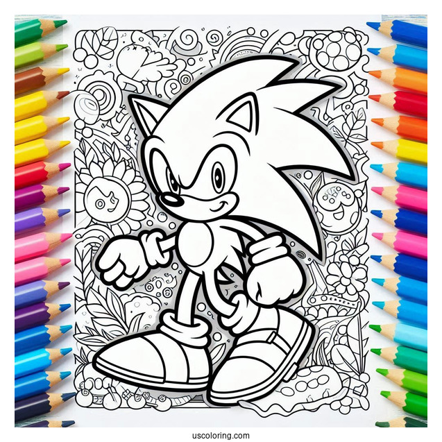 Simple Sonic Exe Coloring Page Bloodied With Torn Gloves