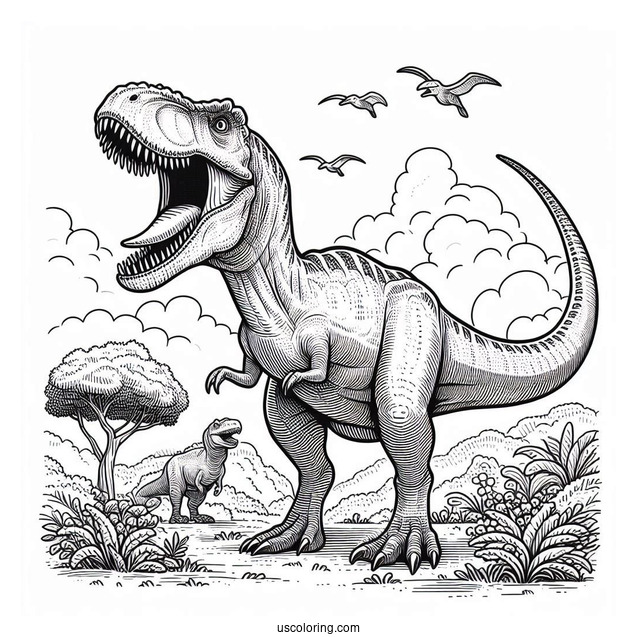 Roaring Baryonyx Dinosaur