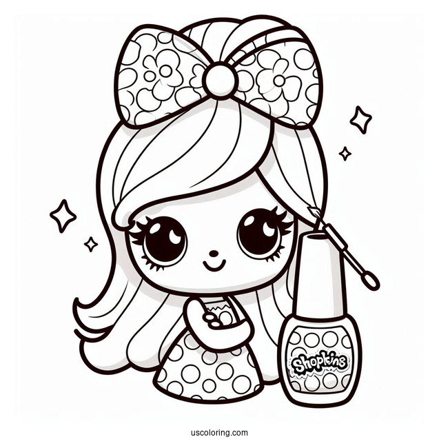 Easy Polly Polish Shopkins To Color