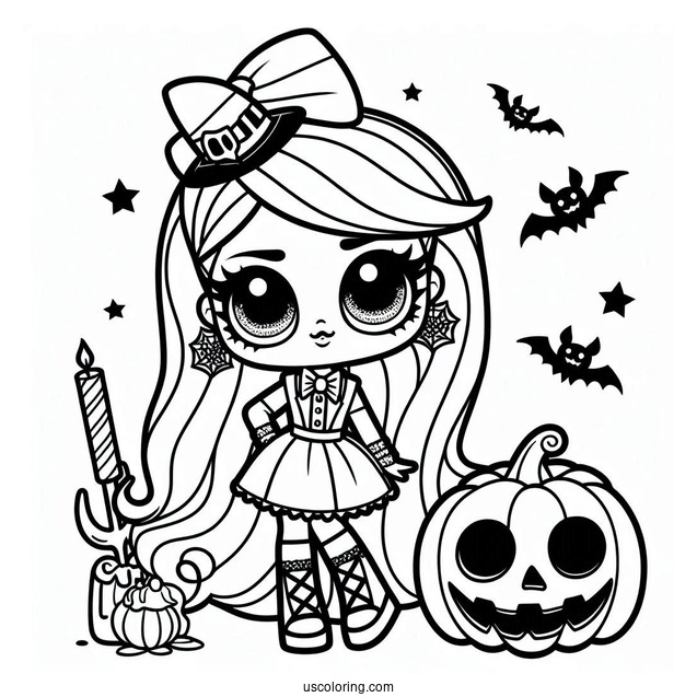 Halloween LOL Surprise Coloring Sheet