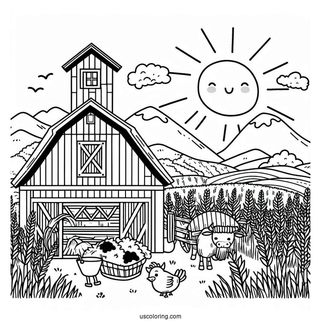 Farmer Coloring Page