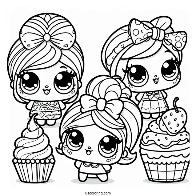 Shoppies And Shopkins Coloring Page
