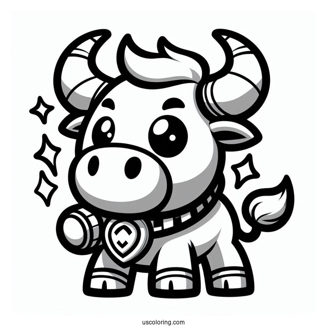 Easy Bull Brawl Stars Coloring Page