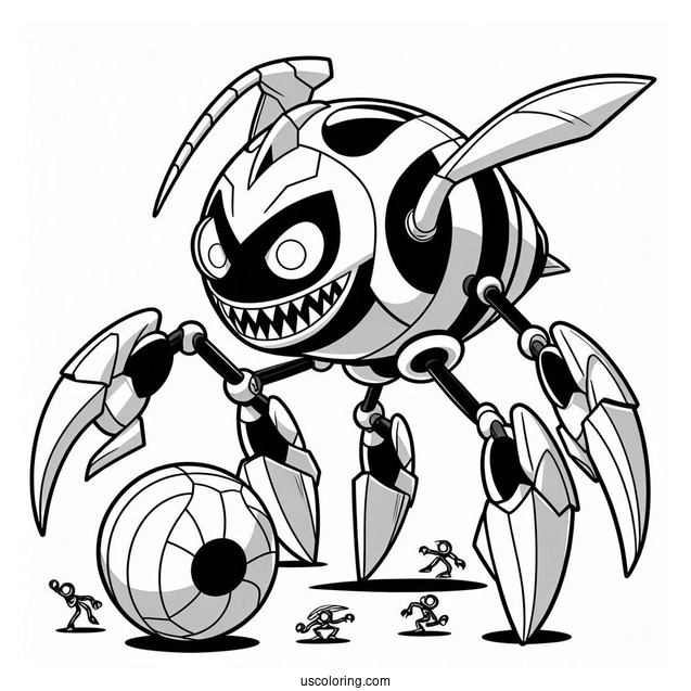 Ben 10 Coloring Page Of Gravattack With Ballweevil